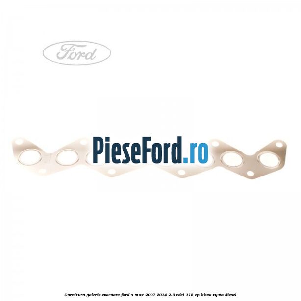 Garnitura galerie evacuare Ford S-Max 2007-2014 2.0 TDCi 115 cp KLWA, TYWA diesel