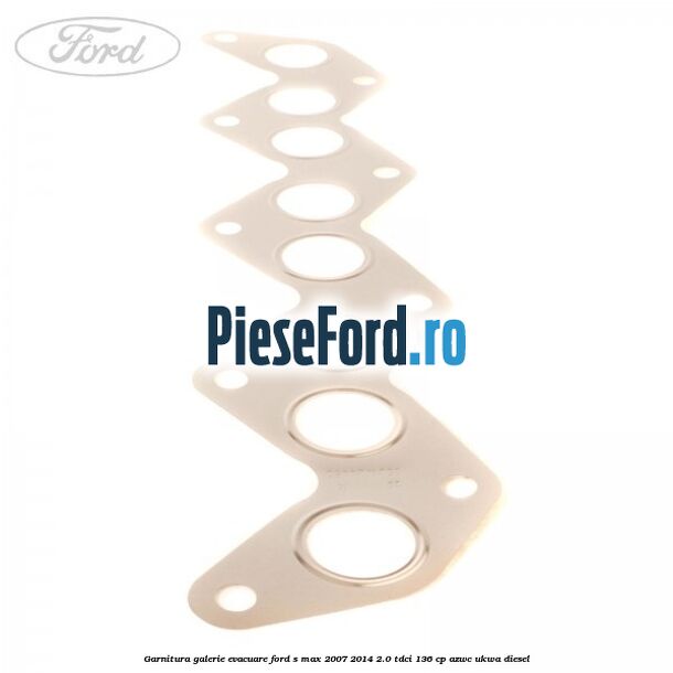Garnitura galerie evacuare Ford S-Max 2007-2014 2.0 TDCi 136 cp AZWC, UKWA diesel