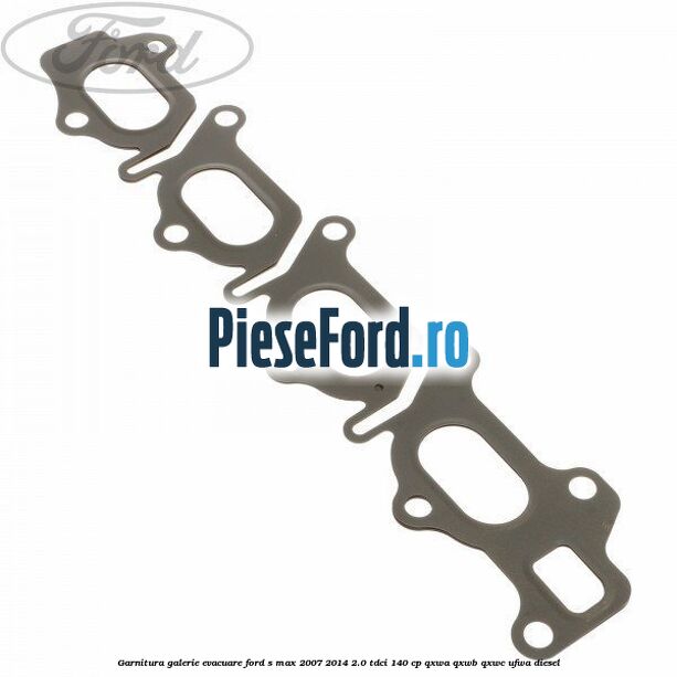 Garnitura galerie evacuare Ford S-Max 2007-2014 2.0 TDCi 140 cp QXWA, QXWB, QXWC, UFWA diesel