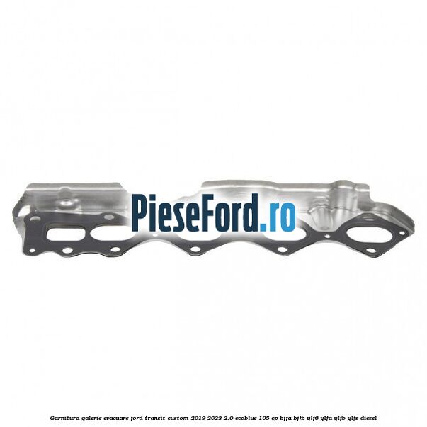 Garnitura galerie evacuare Ford Transit Custom 2019-2023 2.0 EcoBlue 105 cp BJFA, BJFB, YLF6, YLFA, YLFB, YLFS diesel