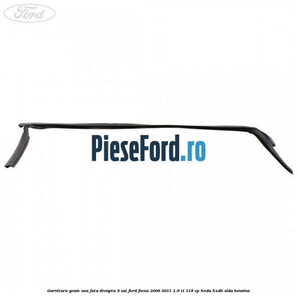 Garnitura geam usa fata dreapta 3 usi Ford Focus 2008-2011 1.6 Ti 115 cp HXDA, HXDB, SIDA benzina