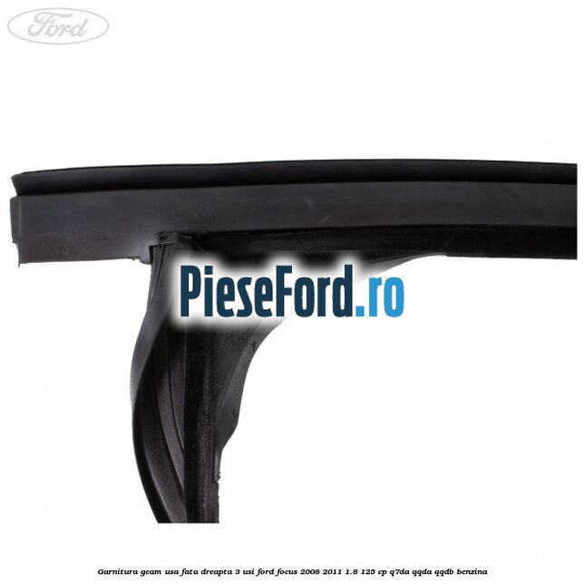 Garnitura geam usa fata dreapta 3 usi Ford Focus 2008-2011 1.8 125 cp Q7DA, QQDA, QQDB benzina