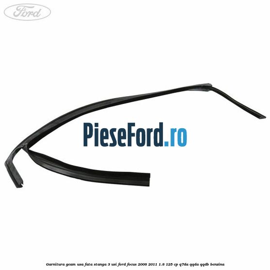 Garnitura geam usa fata stanga 3 usi Ford Focus 2008-2011 1.8 125 cp Q7DA, QQDA, QQDB benzina