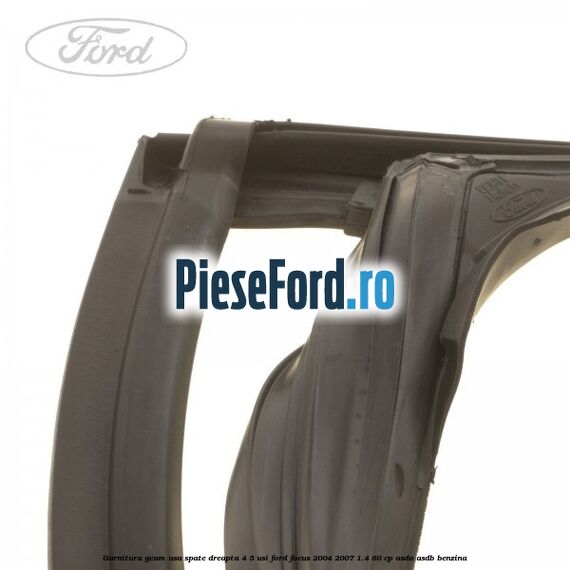Garnitura geam usa spate dreapta 4/5 usi Ford Focus 2004-2007 1.4 80 cp ASDA, ASDB benzina