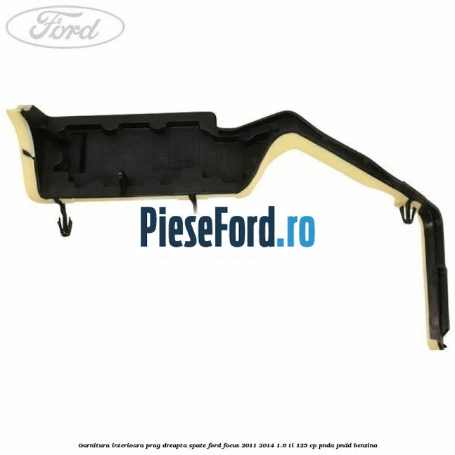 Garnitura interioara prag dreapta spate Ford Focus 2011-2014 1.6 Ti 125 cp PNDA, PNDD benzina