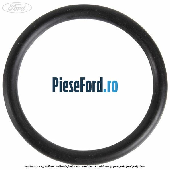 Garnitura, o ring radiator habitaclu Ford C-Max 2007-2011 2.0 TDCi 136 cp G6DA, G6DB, G6DD, G6DG diesel
