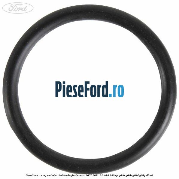 Garnitura, o ring radiator habitaclu Ford C-Max 2007-2011 2.0 TDCi 136 cp G6DA, G6DB, G6DD, G6DG diesel