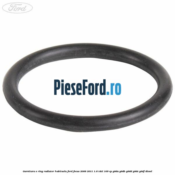 Garnitura, o ring radiator habitaclu Ford Focus 2008-2011 1.6 TDCi 109 cp G8DA, G8DB, G8DD, G8DE, G8DF diesel
