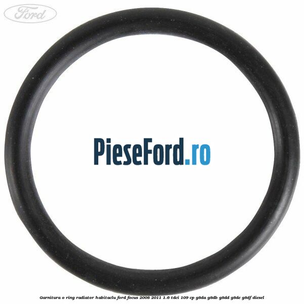Garnitura, o ring radiator habitaclu Ford Focus 2008-2011 1.6 TDCi 109 cp G8DA, G8DB, G8DD, G8DE, G8DF diesel