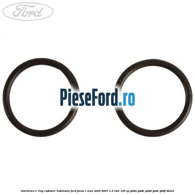 Garnitura, o ring radiator habitaclu Ford Focus C-Max 2003-2007 1.6 TDCi 109 cp Garnitura, o ring radiator habitaclu Ford Focus C-Max 2003-2007 1.6 TDCi 109 cp G8DA, G8DB, G8DD, G8DE, G8DF diesel