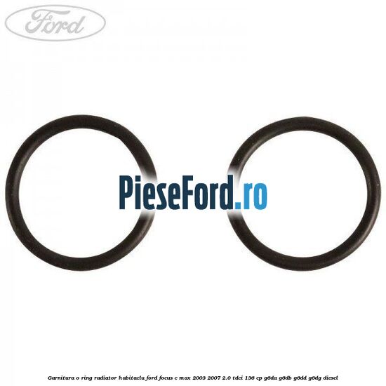 Garnitura, o ring radiator habitaclu Ford Focus C-Max 2003-2007 2.0 TDCi 136 cp G6DA, G6DB, G6DD, G6DG diesel