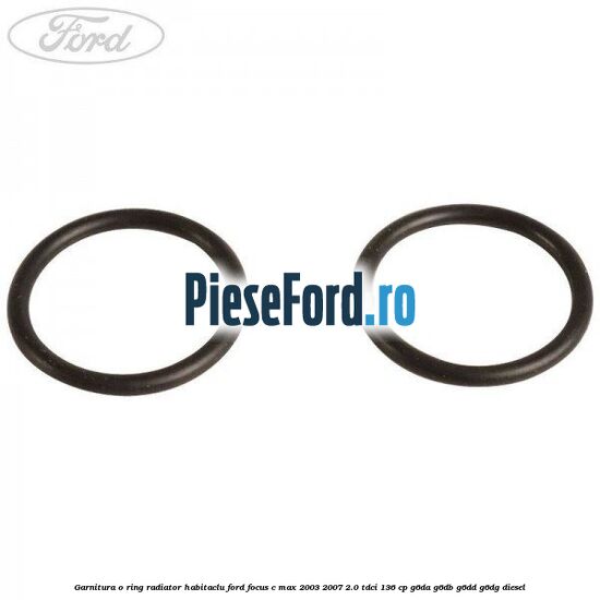 Garnitura, o ring radiator habitaclu Ford Focus C-Max 2003-2007 2.0 TDCi 136 cp G6DA, G6DB, G6DD, G6DG diesel