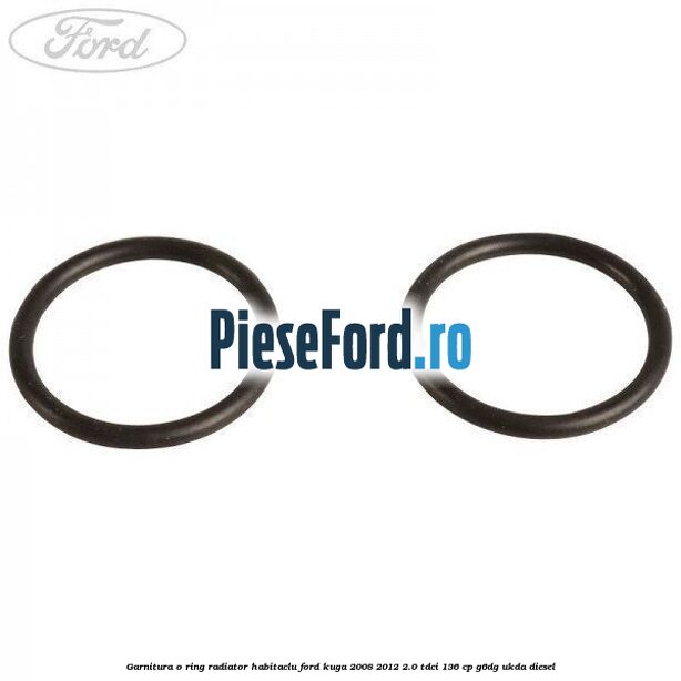 Garnitura, o ring radiator habitaclu Ford Kuga 2008-2012 2.0 TDCi 136 cp G6DG, UKDA diesel