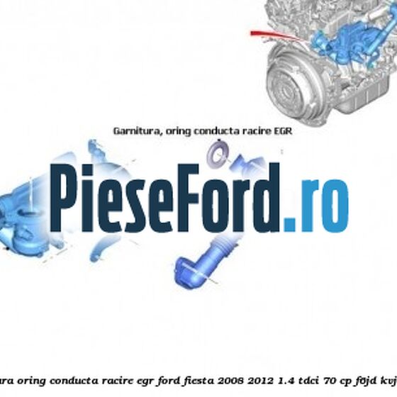 Garnitura oring conducta racire EGR Ford Fiesta 2008-2012 1.4 TDCi 70 cp F6JD, KVJA diesel