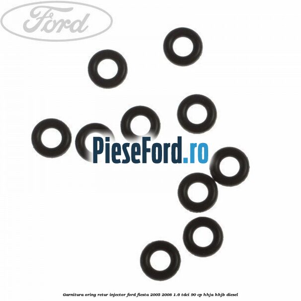 Garnitura oring retur injector Ford Fiesta 2005-2008 1.6 TDCi 90 cp HHJA, HHJB diesel