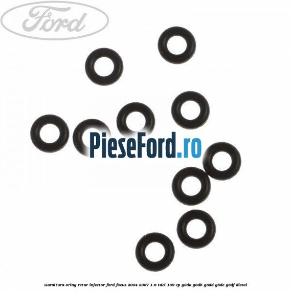 Garnitura oring retur injector Ford Focus 2004-2007 1.6 TDCi 109 cp G8DA, G8DB, G8DD, G8DE, G8DF diesel