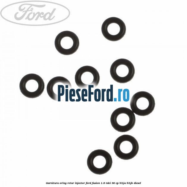 Garnitura oring retur injector Ford Fusion 1.6 TDCi 90 cp Garnitura oring retur injector Ford Fusion 1.6 TDCi 90 cp HHJA, HHJB diesel