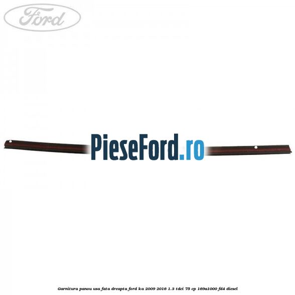 Garnitura panou usa fata dreapta Ford Ka 2009-2016 1.3 TDCi 75 cp 169A1000, FD4 diesel