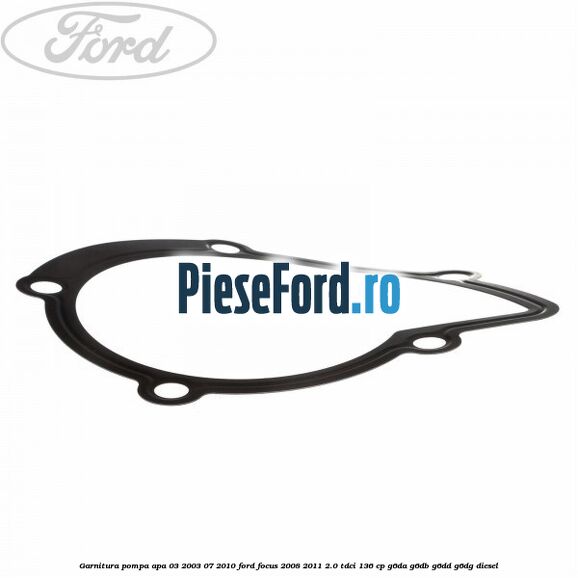 Garnitura pompa apa 03/2003-07/2010 Ford Focus 2008-2011 2.0 TDCi 136 cp G6DA, G6DB, G6DD, G6DG diesel