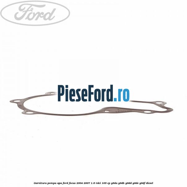 Garnitura, pompa apa Ford Focus 2004-2007 1.6 TDCi 109 cp G8DA, G8DB, G8DD, G8DE, G8DF diesel