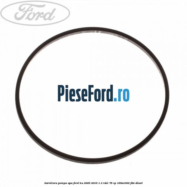 Garnitura pompa apa Ford Ka 2009-2016 1.3 TDCi 75 cp 169A1000, FD4 diesel