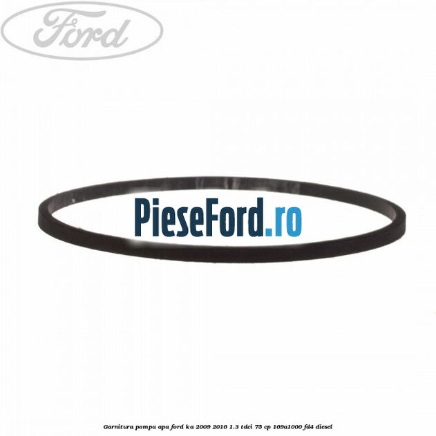 Garnitura pompa apa Ford Ka 2009-2016 1.3 TDCi 75 cp 169A1000, FD4 diesel