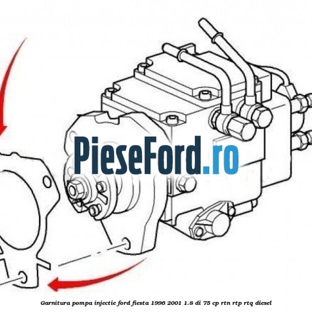 Garnitura pompa injectie Ford Fiesta 1996-2001 1.8 DI 75 cp RTN, RTP, RTQ diesel
