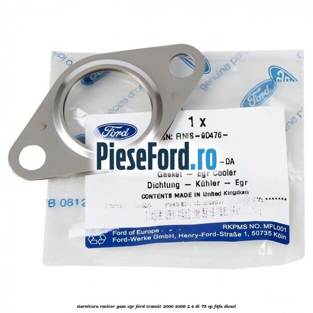 Garnitura racitor gaze EGR Ford Transit 2000-2006 2.4 DI 75 cp F4FA diesel