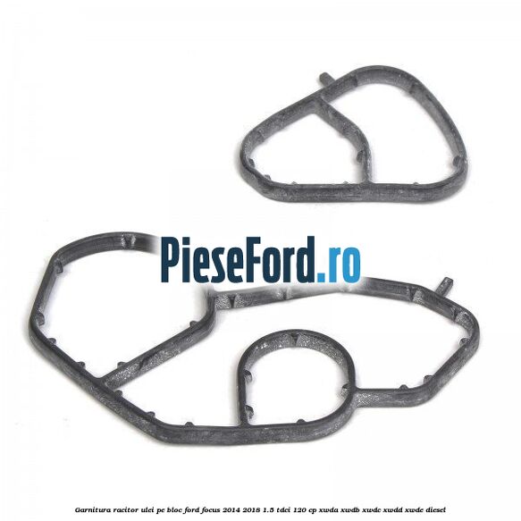 Garnitura racitor ulei pe bloc Ford Focus 2014-2018 1.5 TDCi 120 cp Garnitura racitor ulei pe bloc Ford Focus 2014-2018 1.5 TDCi 120 cp XWDA, XWDB, XWDC, XWDD, XWDE diesel