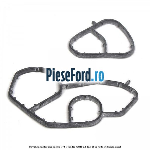 Garnitura racitor ulei pe bloc Ford Focus 2014-2018 1.5 TDCi 95 cp XXDA, XXDC, XXDD diesel