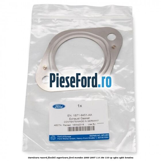 Garnitura racord flexibil superioara Ford Mondeo 2000-2007 1.8 16V 110 cp Garnitura racord flexibil superioara Ford Mondeo 2000-2007 1.8 16V 110 cp CGBA, CGBB benzina