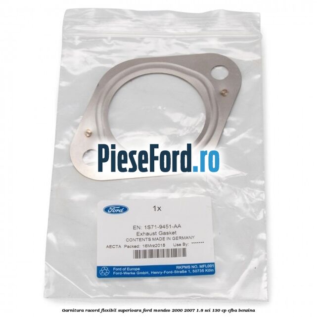 Garnitura racord flexibil superioara Ford Mondeo 2000-2007 1.8 SCi 130 cp CFBA benzina