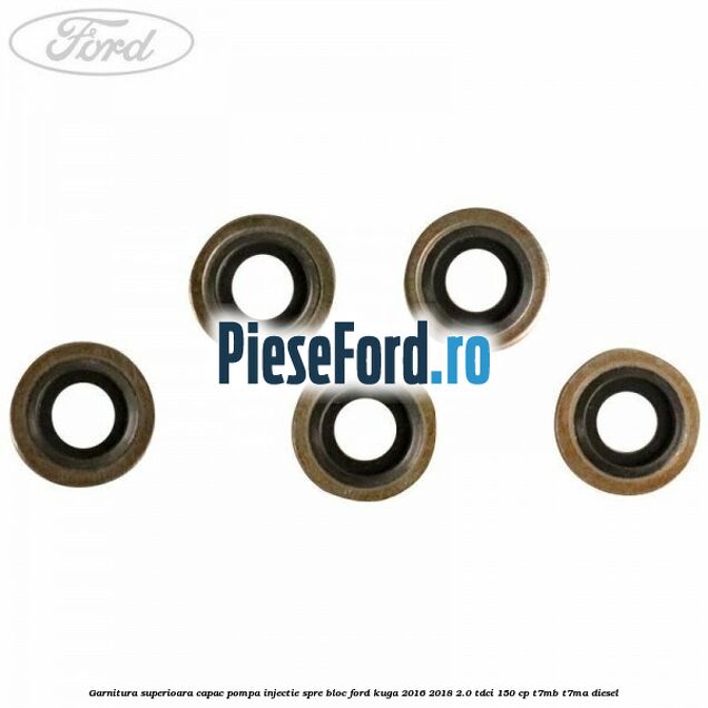Garnitura superioara capac pompa injectie spre bloc Ford Kuga 2016-2018 2.0 TDCi 150 cp Garnitura superioara capac pompa injectie spre bloc Ford Kuga 2016-2018 2.0 TDCi 150 cp T7MB, T7MA diesel