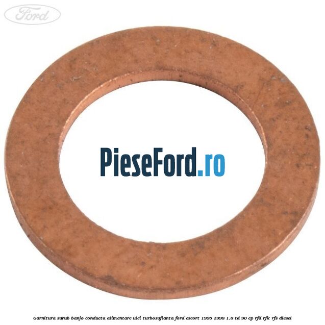 Garnitura surub banjo conducta alimentare ulei turbosuflanta Ford Escort 1995-1998 1.8 TD 90 cp RFD, RFK, RFS diesel