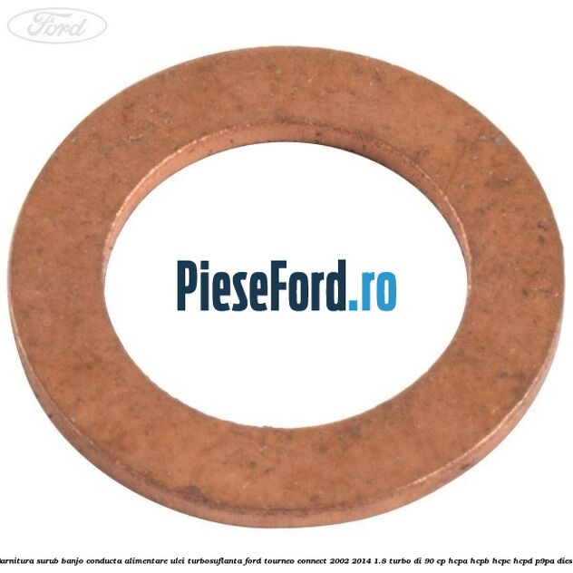 Garnitura surub banjo conducta alimentare ulei turbosuflanta Ford Tourneo Connect 2002-2014 1.8 Turbo Di 90 cp HCPA, HCPB, HCPC, HCPD, P9PA diesel