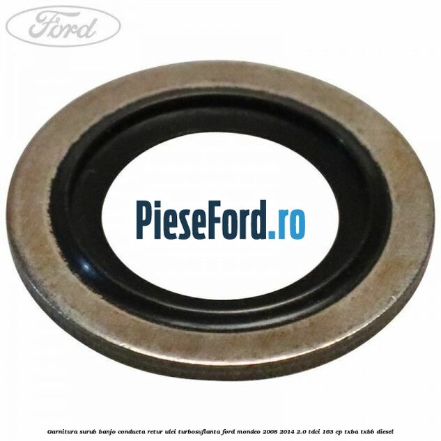 Garnitura surub banjo conducta retur ulei turbosuflanta Ford Mondeo 2008-2014 2.0 TDCi 163 cp Garnitura surub banjo conducta retur ulei turbosuflanta Ford Mondeo 2008-2014 2.0 TDCi 163 cp TXBA, TXBB diesel