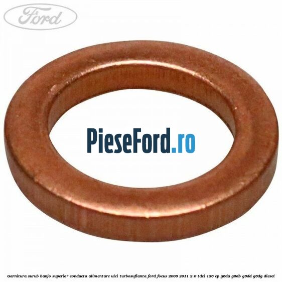Garnitura surub banjo superior conducta alimentare ulei turbosuflanta Ford Focus 2008-2011 2.0 TDCi 136 cp G6DA, G6DB, G6DD, G6DG diesel