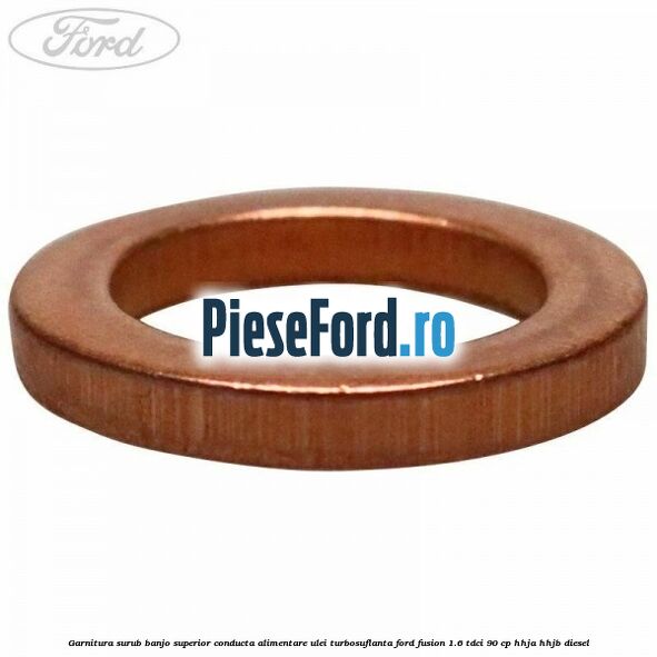Garnitura surub banjo superior conducta alimentare ulei turbosuflanta Ford Fusion 1.6 TDCi 90 cp HHJA, HHJB diesel