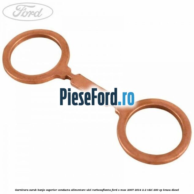 Garnitura surub banjo superior conducta alimentare ulei turbosuflanta Ford S-Max 2007-2014 2.2 TDCi 200 cp KNWA diesel