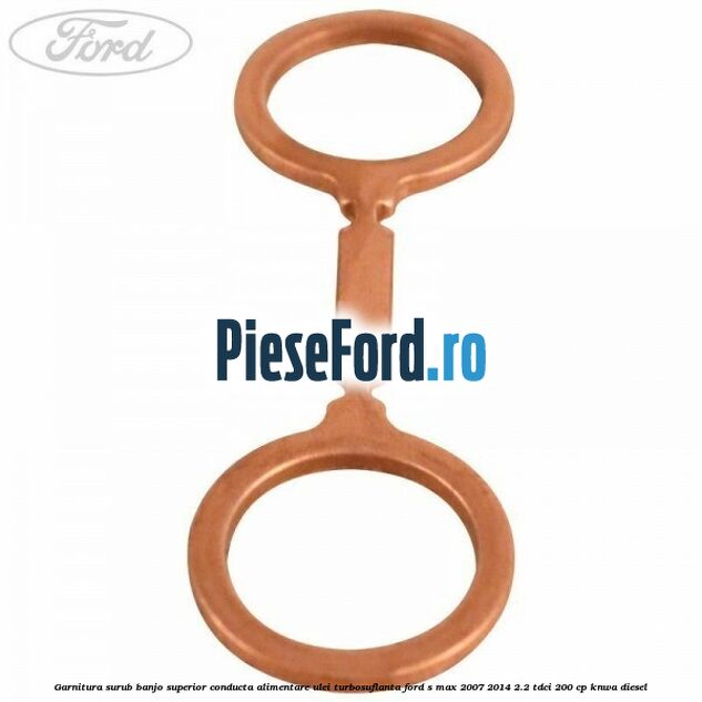 Garnitura surub banjo superior conducta alimentare ulei turbosuflanta Ford S-Max 2007-2014 2.2 TDCi 200 cp KNWA diesel