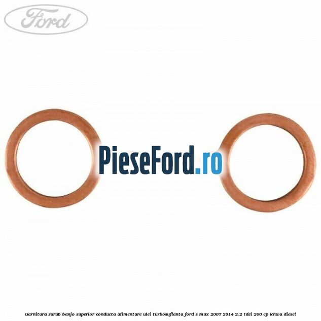 Garnitura surub banjo superior conducta alimentare ulei turbosuflanta Ford S-Max 2007-2014 2.2 TDCi 200 cp KNWA diesel