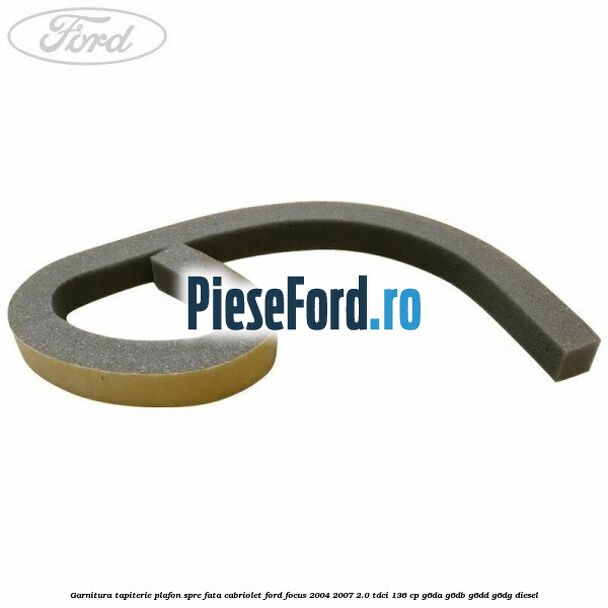 Garnitura tapiterie plafon spre fata cabriolet Ford Focus 2004-2007 2.0 TDCi 136 cp G6DA, G6DB, G6DD, G6DG diesel