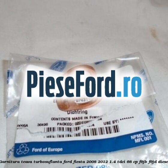 Garnitura teava turbosuflanta Ford Fiesta 2008-2012 1.4 TDCi 68 cp F6JB, F6JD diesel