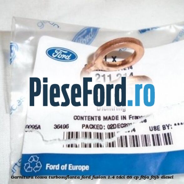Garnitura teava turbosuflanta Ford Fusion 1.4 TDCi 68 cp F6JA, F6JB diesel