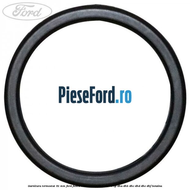Garnitura, termostat 51 mm Ford Fiesta 1996-2001 1.25 i 16V 75 cp DHA, DHB, DHC, DHD, DHE, DHF benzina