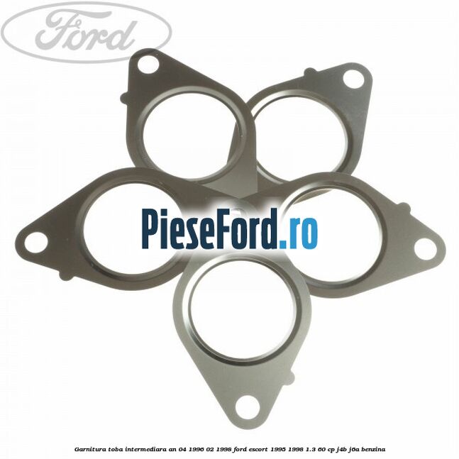 Garnitura toba intermediara an 04/1996-02/1998 Ford Escort 1995-1998 1.3 60 cp J4B, J6A benzina