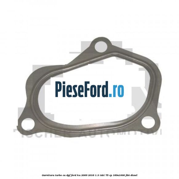 Garnitura turbo, cu DPF Ford Ka 2009-2016 1.3 TDCi 75 cp 169A1000, FD4 diesel