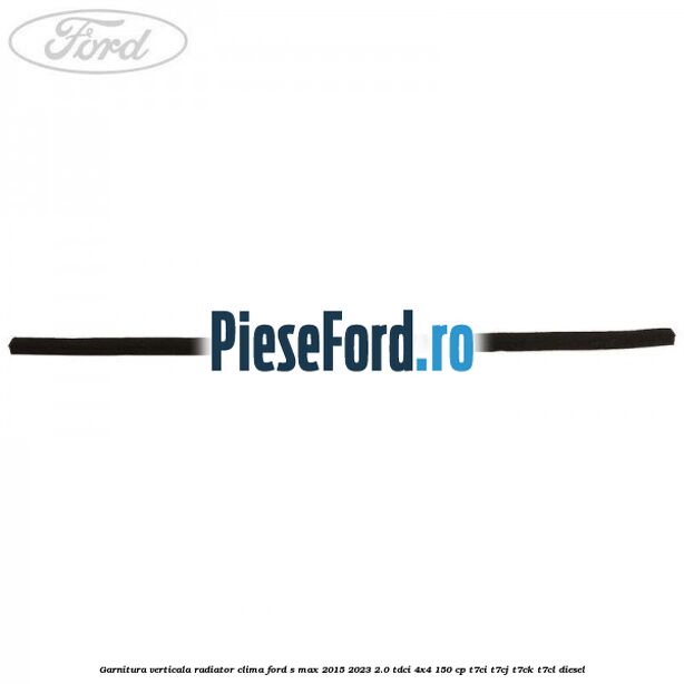 Garnitura verticala radiator clima Ford S-Max 2015-2023 2.0 TDCi 4x4 150 cp T7CI, T7CJ, T7CK, T7CL diesel