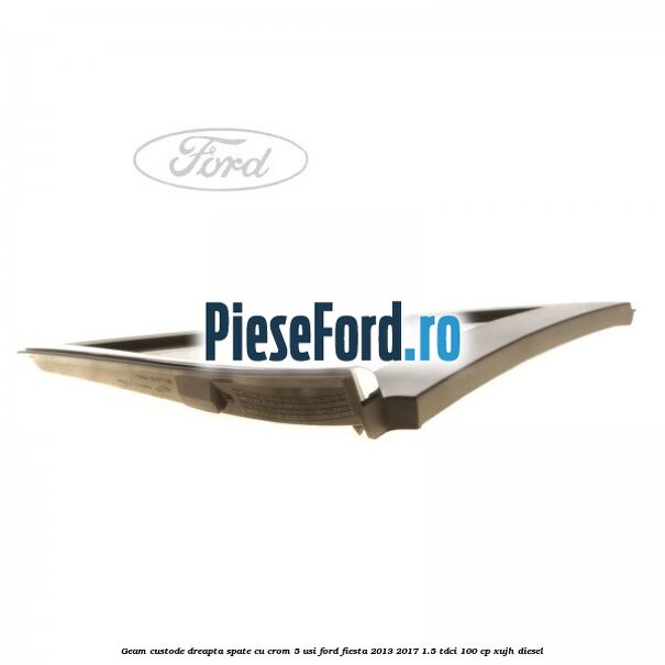 Geam custode dreapta spate cu crom 5 usi Ford Fiesta 2013-2017 1.5 TDCi 100 cp XUJH diesel
