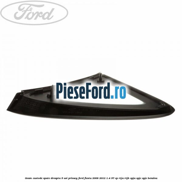 Geam custode spate dreapta 5 usi privacy Ford Fiesta 2008-2012 1.4 97 cp RTJA, RTJB, SPJA, SPJC, SPJE benzina